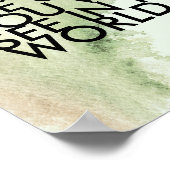 Gandhi quote poster is de stijl van de waterverf w (Hoek)