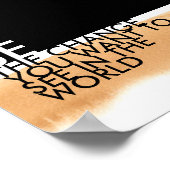 Gandhi quote poster is de stijl van de waterverf w (Hoek)