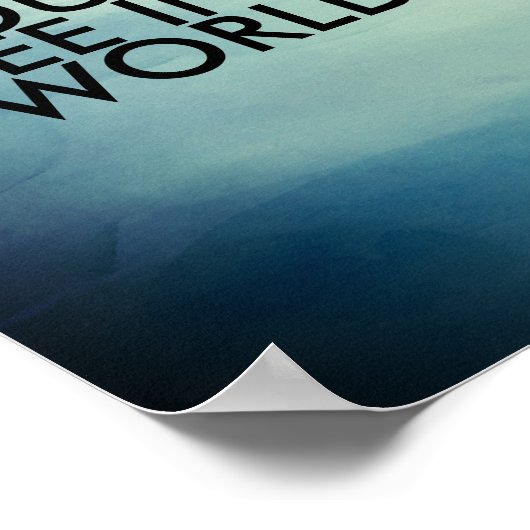 Gandhi quote poster is de stijl van de waterverf w (Hoek)