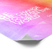 Gandhi quote poster is de stijl van de waterverf w (Hoek)