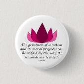 Gandhi Quote Ronde Button 3,2 Cm (Voorkant)