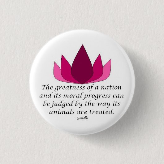 Gandhi Quote Ronde Button 3,2 Cm (Voorkant)