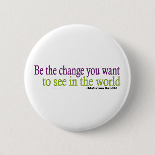 Gandhi Quote Ronde Button 5,7 Cm