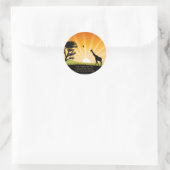 Gandhi Quote Ronde Sticker (Tas)