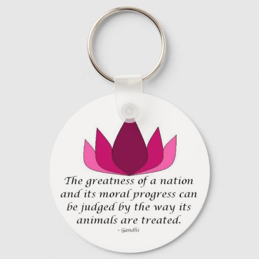 Gandhi Quote Sleutelhanger (Voorkant)