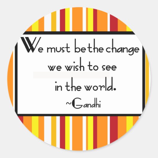 Gandhi Quote Stickers (Voorkant)