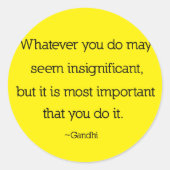 Gandhi Quote Stickers (Voorkant)