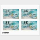 Gandhi quote stickers zijn de verandering (Vel)