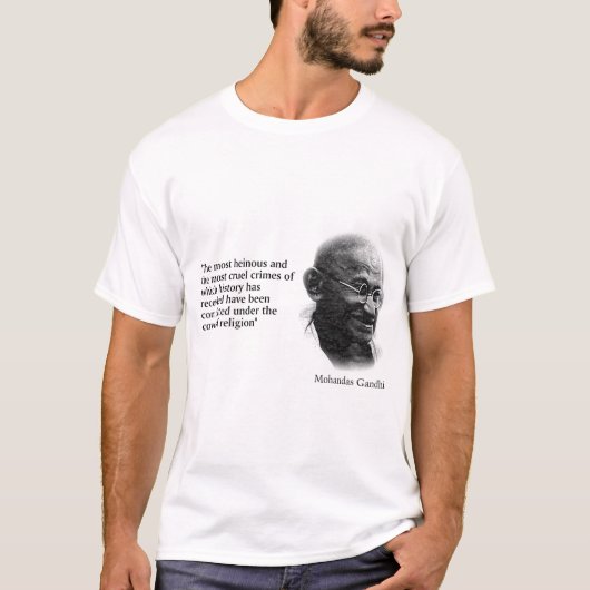 Gandhi Quote T-shirt (Voorkant)