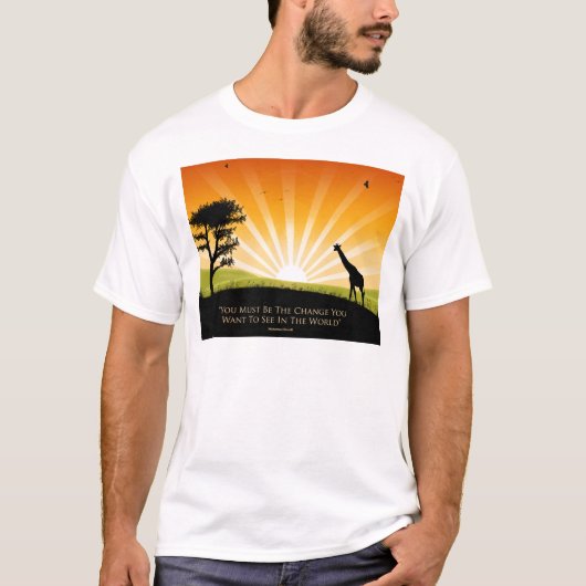 Gandhi Quote T-shirt (Voorkant)