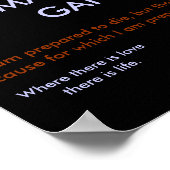 Gandhi Quotes Poster (Hoek)