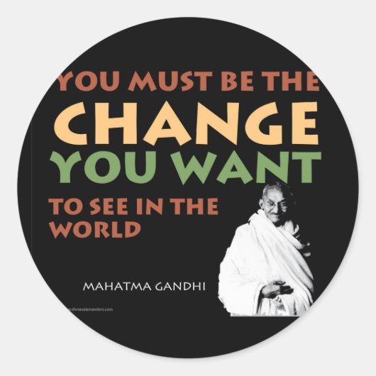 Gandhi Stickers (Voorkant)