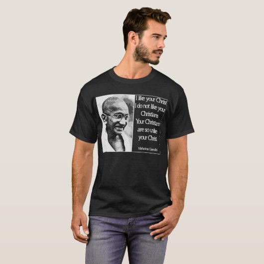 Gandhi t-shirt (Voorkant volledig)