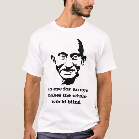 gandhi-t-shirt t-shirt (Voorkant)