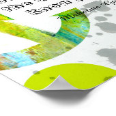 Gandhi vredescitaat over kleurrijk poster (Hoek)