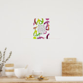 Gandhi vredescitaat over kleurrijk poster (Keuken)