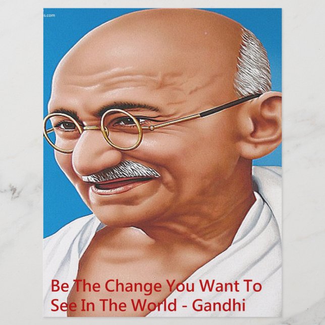 Gandhi & Wees de Verandering Citaat (Voorkant)