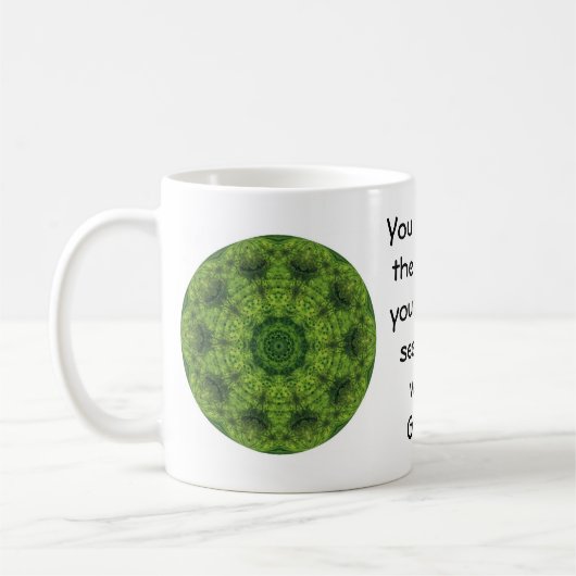 Gandhi Wisdom Quotation Gezegde Koffiemok (Links)