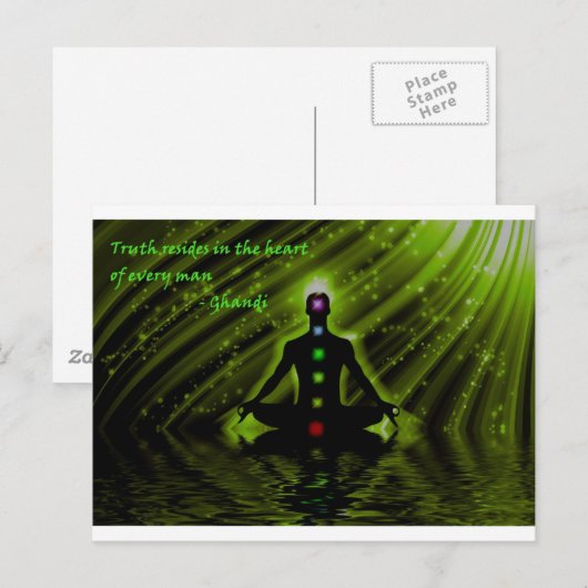 Gandhi's Wisdom Briefkaart (Voorkant / Achterkant)