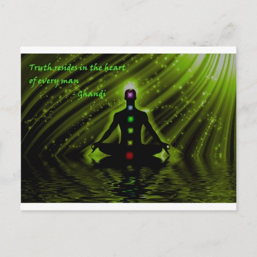 Gandhi's Wisdom Briefkaart (Voorkant)