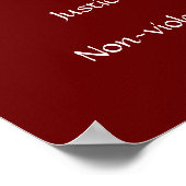 Gandhi's woorden over gerechtigheid en compassie poster (Hoek)