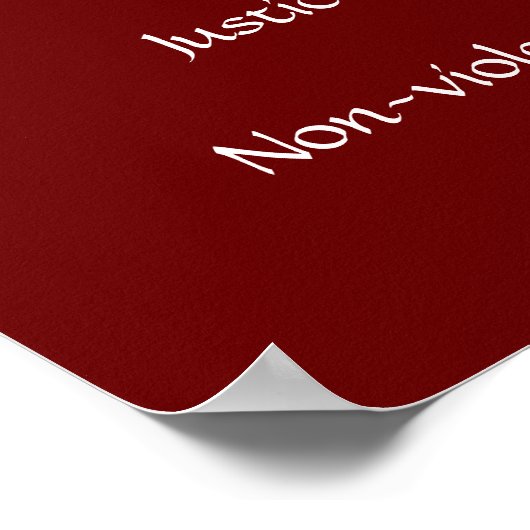 Gandhi's woorden over gerechtigheid en compassie poster (Hoek)