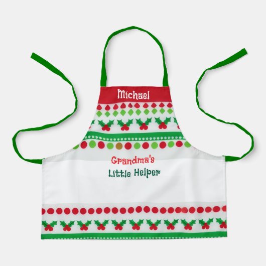 Gandma's kleine helper - gepersonaliseerd Schort (Voorkant)