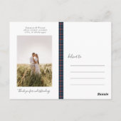 Gandy van Myrton Tartan Geheel Patroon Briefkaart (Achterkant)