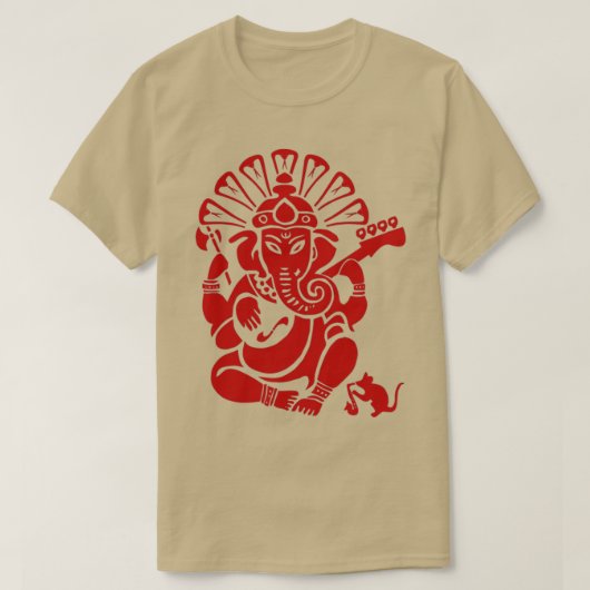 Ganesh aangesloten t-shirt (Design voorkant)