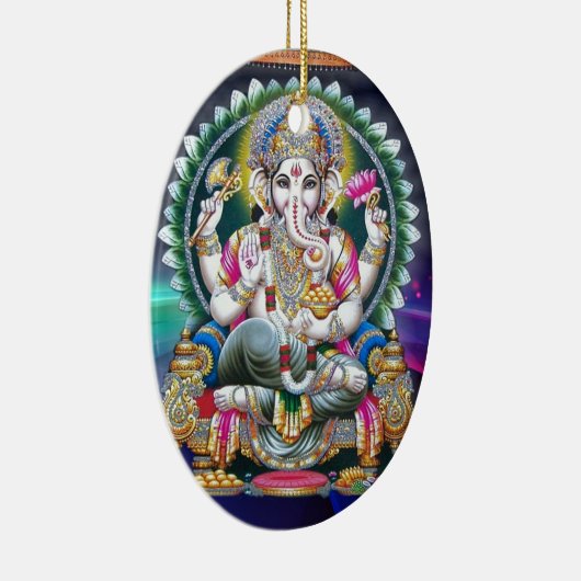 GANESH AURA BLESSINGS KERAMISCH ORNAMENT (Rechts)