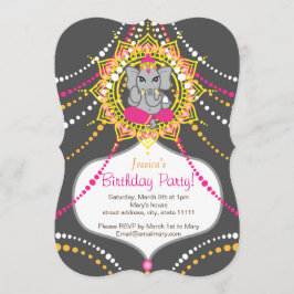 Ganesh Birthday party 5 x 7 inch Kaart