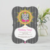 Ganesh Birthday party 5 x 7 inch Kaart (Staand voorkant)