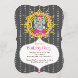 Ganesh Birthday party 5 x 7 inch Kaart