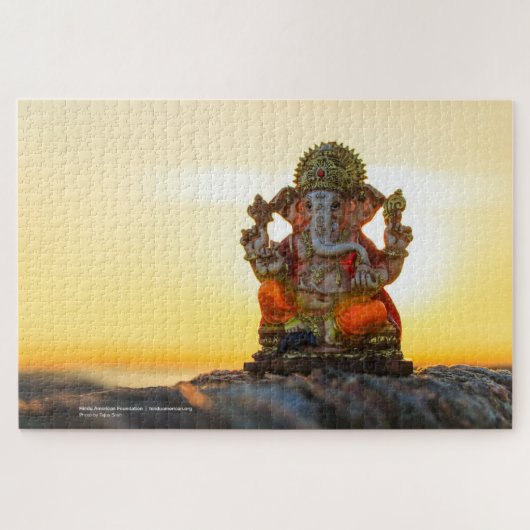 Ganesh: Boorbreker van hindernissen 20x30 puzzelpu Legpuzzel (Horizontaal)