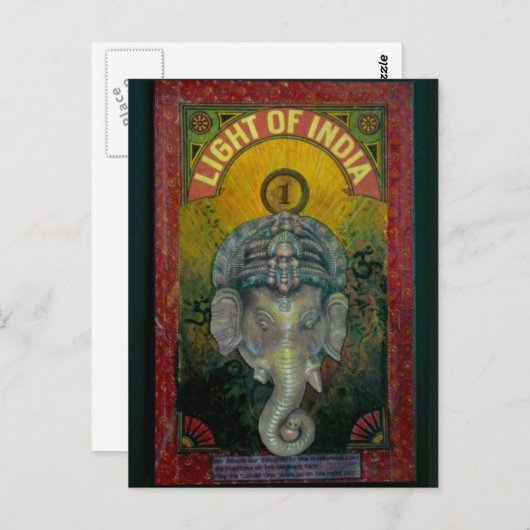 Ganesh Briefkaart (Voorkant / Achterkant)