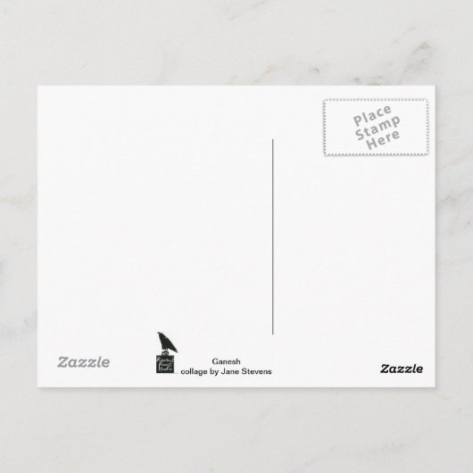 Ganesh Briefkaart (Achterkant)