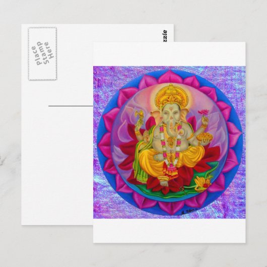 Ganesh Briefkaart (Voorkant / Achterkant)