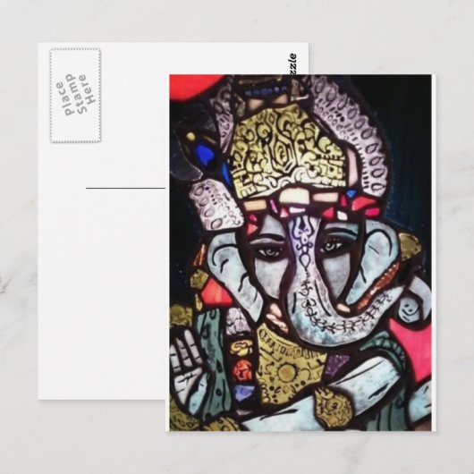 Ganesh Briefkaart (Voorkant / Achterkant)