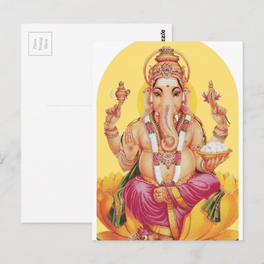 Ganesh Briefkaart (Voorkant / Achterkant)
