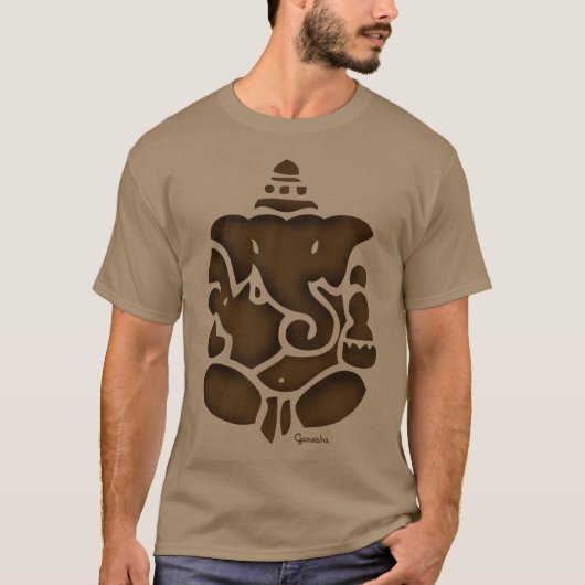 Ganesh Brown T-shirt (Voorkant)
