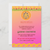 Ganesh Chaturthi Bloemen Kleurrijk Kaart (Voorkant)
