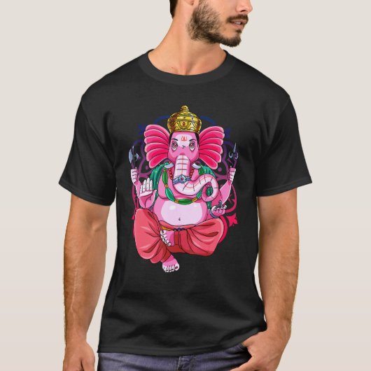 Ganesh Chaturthi Day Ganpati Deity T-shirt (Voorkant)