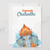 Ganesh Chaturthi Kaart (Achterkant)