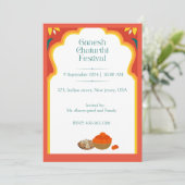 Ganesh Chaturthi Kaart (Staand voorkant)