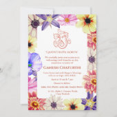 Ganesh Chaturthi Puja Floral Kaart (Voorkant)