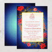 Ganesh Chaturthi Puja Floral Kaart (Voorkant / Achterkant)