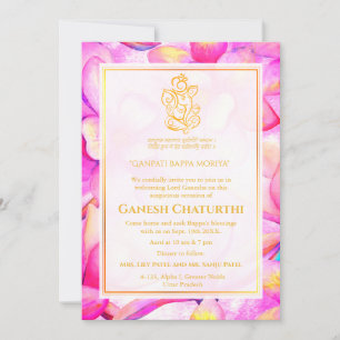 Ganesh Chaturthi Puja Floral Kaart