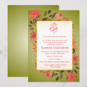 Ganesh Chaturthi Puja Floral Kaart (Voorkant / Achterkant)