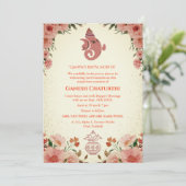 Ganesh Chaturthi Puja Floral Kaart (Staand voorkant)