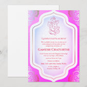 Ganesh Chaturthi Puja Golden Kaart (Voorkant / Achterkant)